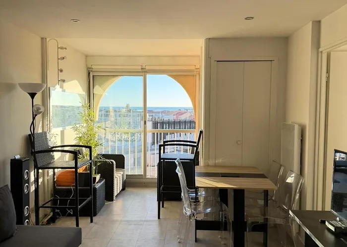 Lägenhet River - Joli 2 Pieces, Etage Eleve, Vue Sur Port Et Mer, Calme Et Proche Des Plages *